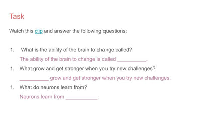 Growth mindset pshe lesson tutor time wellbeing resource 2026 RSHE