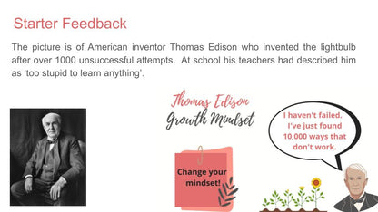 Growth mindset pshe lesson tutor time wellbeing resource 2026 RSHE Eddison