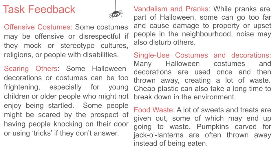 Halloween Lesson