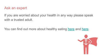 Healthy Eating PSHE Lesson / Tutor Time
