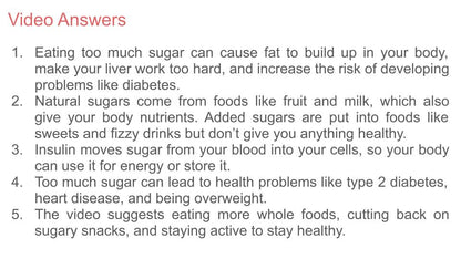 Healthy Eating PSHE Lesson / Tutor Time