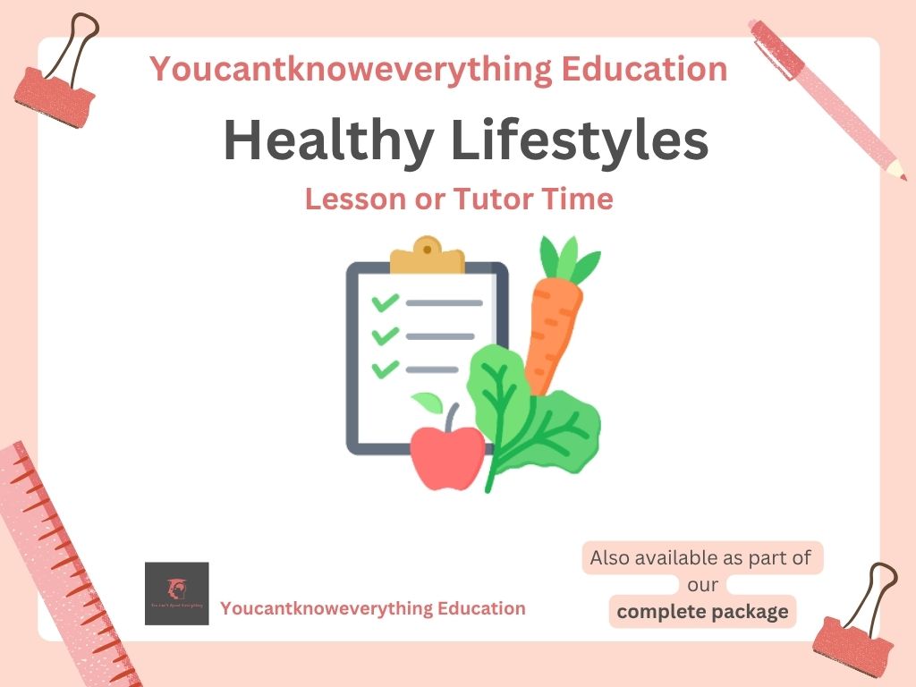 Healthy Lifestyles PSHE resource for the new 2026 RSHE government guidance in lesson or tutor time format which is ideal for KS3 or KS4.