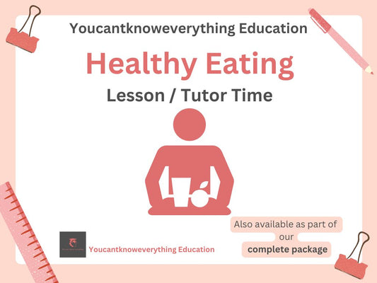 Healthy eating PSHE lesson tutor time resource 2026 Guidance