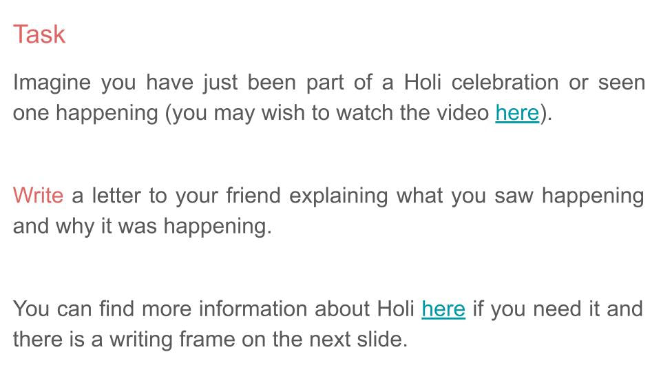 Holi Hindu Festival Lesson / Tutorial / Assembly