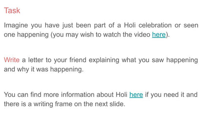 Holi Hindu Festival Lesson / Tutorial / Assembly