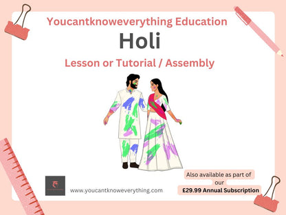 Holi Hindu Festival Lesson / Tutorial / Assembly