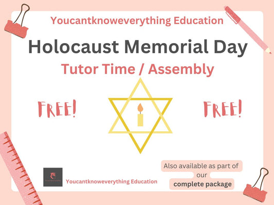 Holocaust Memorial Day free assembly tutor time resource 