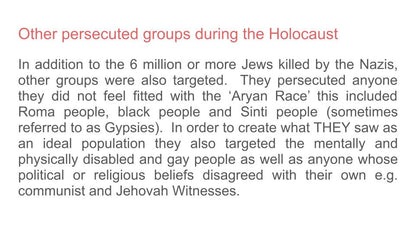 Holocaust Memorial Day free assembly tutor time resource