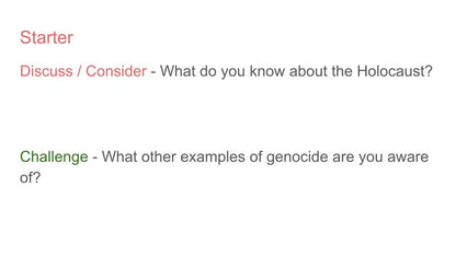 Holocaust Memorial Day free assembly tutor time resource