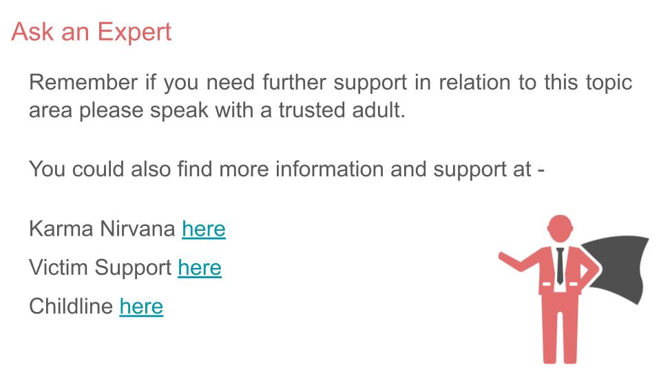 Honour based abuse pshe lesson tutor time resource 2026 RSHE support