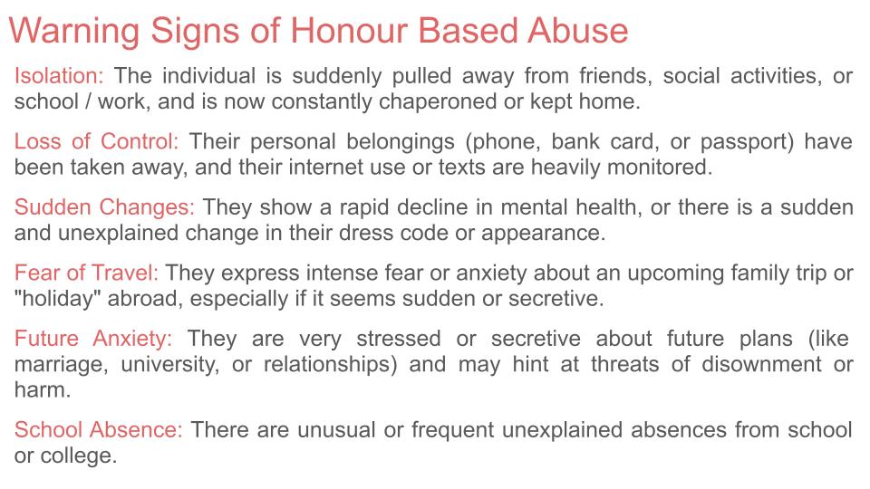 Honour based abuse pshe lesson tutor time resource 2026 RSHE