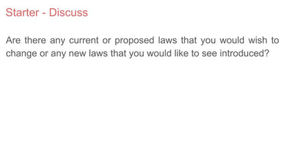 How Laws Are Made Lesson