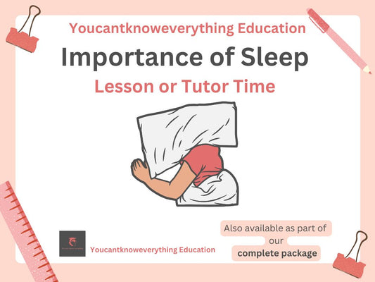 Importance of sleep PSHE lesson / form time resource 2026 DFE Guidance compliant