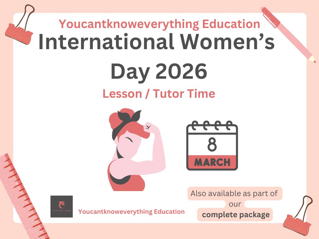 International Women's Day 2026 lesson tutor time assembly resource school 