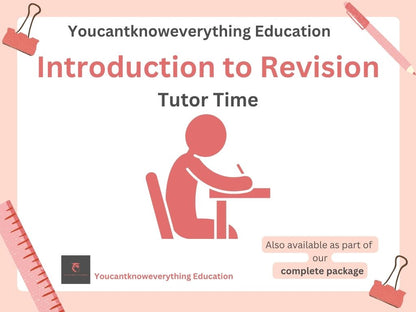 Introduction to revision PSHE careers tutor time lesson