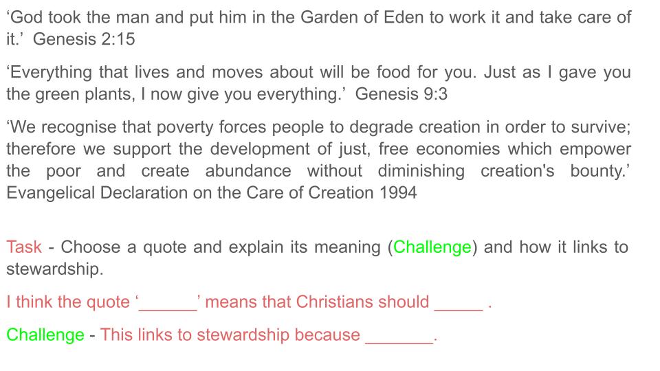 Environmental Issues With / without Religious Responses Lesson