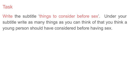 contraception ks3 lesson pshe rshe workbook sex