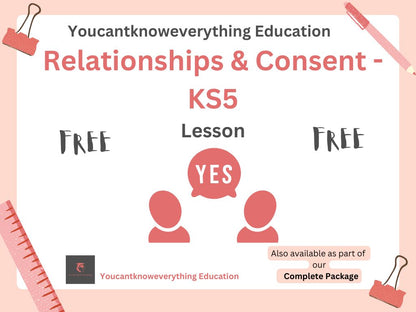 Healthy relationships and consent KS5 PSHE lesson free