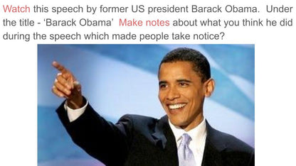 leadership pshe citizenship lesson Barack Obama