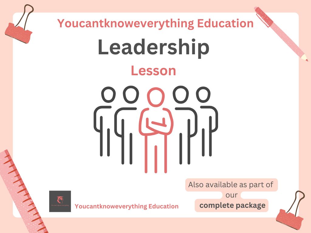 leadership pshe citizenship lesson