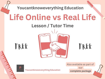 Life Online vs Real Life - 2026 RSHE Guidance FREE