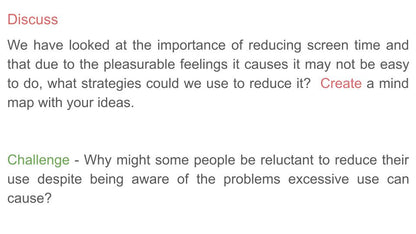 Managing Screen Time PSHE Lesson / Tutor Time 2026