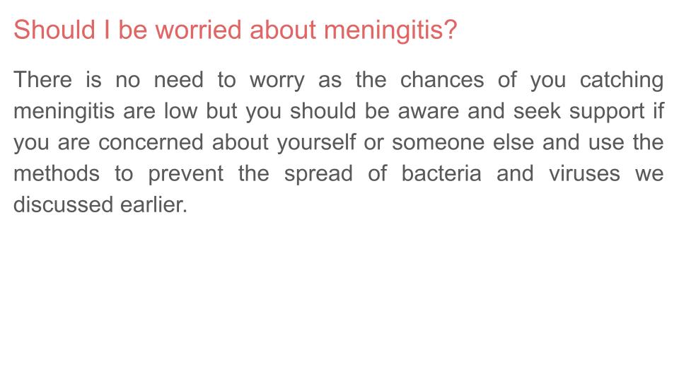 Meningitis Tutor Time / Assembly