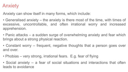 Mental Health Lesson