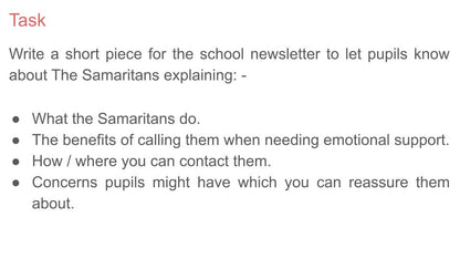 Mental Health - Samaritans