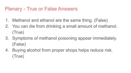 Methanol Poisoning