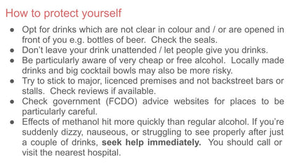 Methanol Poisoning