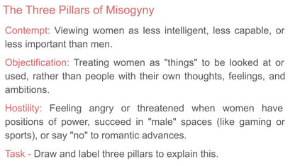 Misogyny - 2026 RSHE Guidance