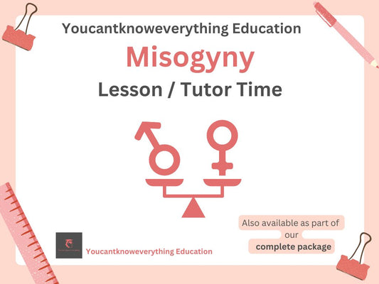 Misogyny PSHE lesson or tutor time secondary resource for the 2026 RSHE guidance.