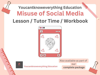 Misuse of social media PSHE RSHE lesson tutor time resource 2026
