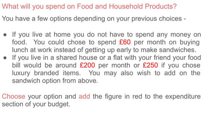 Budgeting Money Lesson or Tutorial