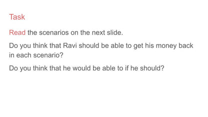 Money Management & Consumer Rights Lesson