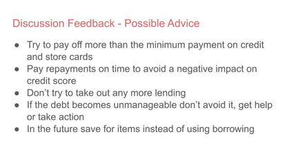 Money Management & Consumer Rights Lesson