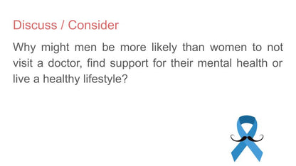 Movember tutor time / assembly resource PSHE awareness event lifestyle
