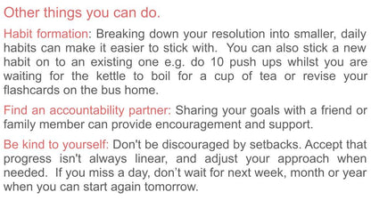 New Year's Resolutions & Goal Setting Tutorial / Assembly