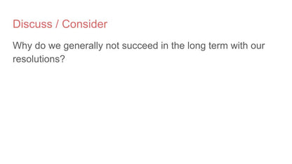 New Year's Resolutions & Goal Setting Tutorial / Assembly