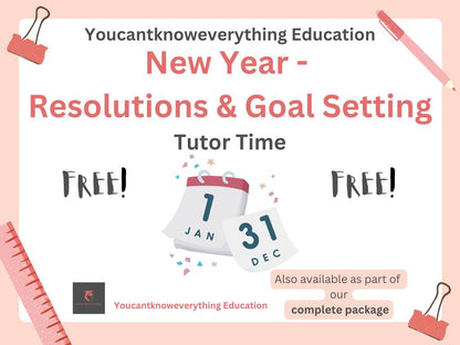 New Year's Resolutions & Goal Setting Tutorial / Assembly