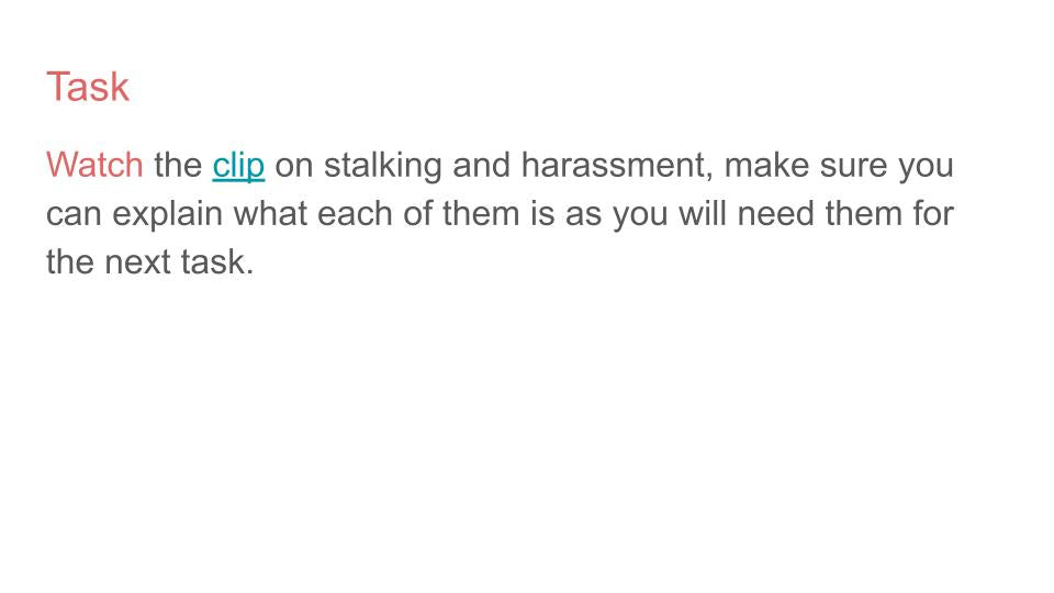 Stalking PSHE RSHE lesson 2026 free tutor time