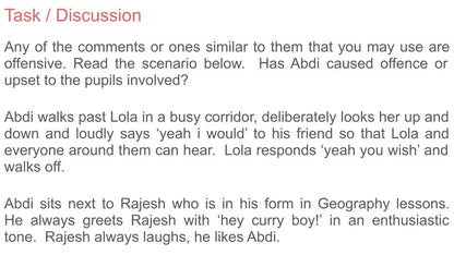 Offensive Language / Bullying Lesson