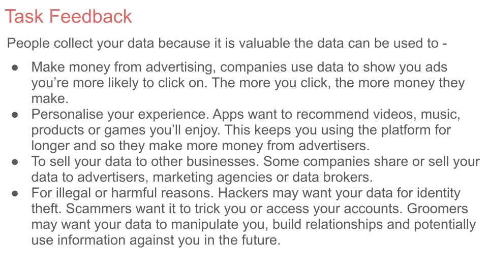 online data collection use protection PSHE RSHE lesson 2026 guidance tutor time form time