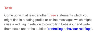 Online dating RSHE 2026 PSHE lesson resource tutor time pupil workbook KS4 KS5 affordable. red flag