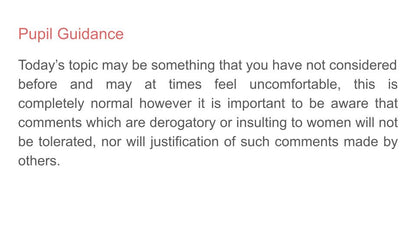 Online Misogyny Lesson or Tutorial