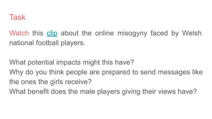 Online Misogyny Lesson or Tutorial