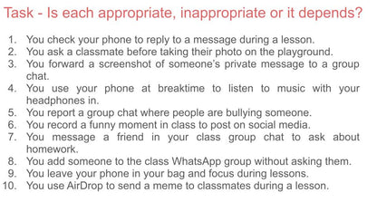 Online and Phone Behaviour