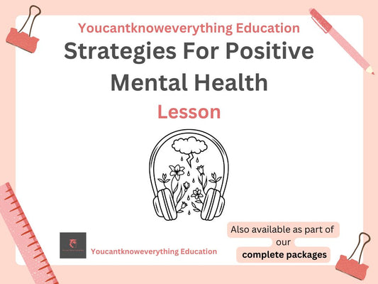positive mental health strategies pshe lesson ks3 ks4