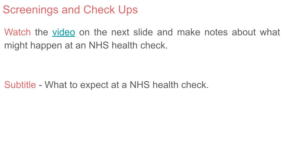 Serious Health Conditions PSHE Lesson / Tutor Time